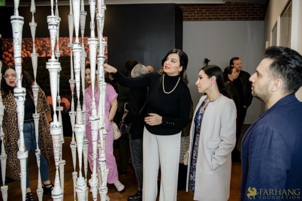 002 ART IRAN Falling Into Language Opening Celebration