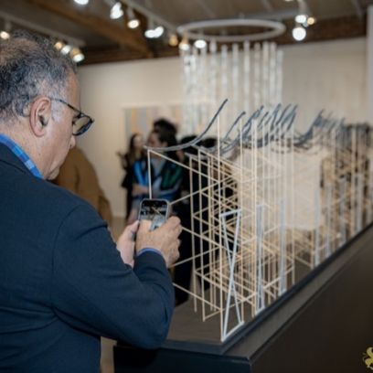 074 ART IRAN Falling Into Language Opening Celebration