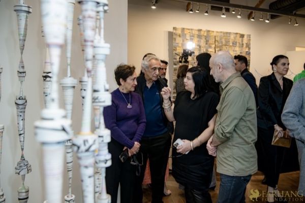 087 ART IRAN Falling Into Language Opening Celebration