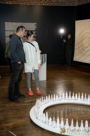 142 ART IRAN Falling Into Language Opening Celebration