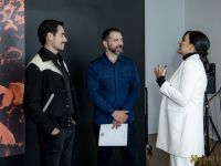 149 ART IRAN Falling Into Language Opening Celebration