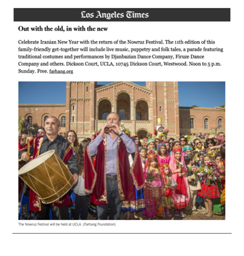 2019 Nowruz LA Times